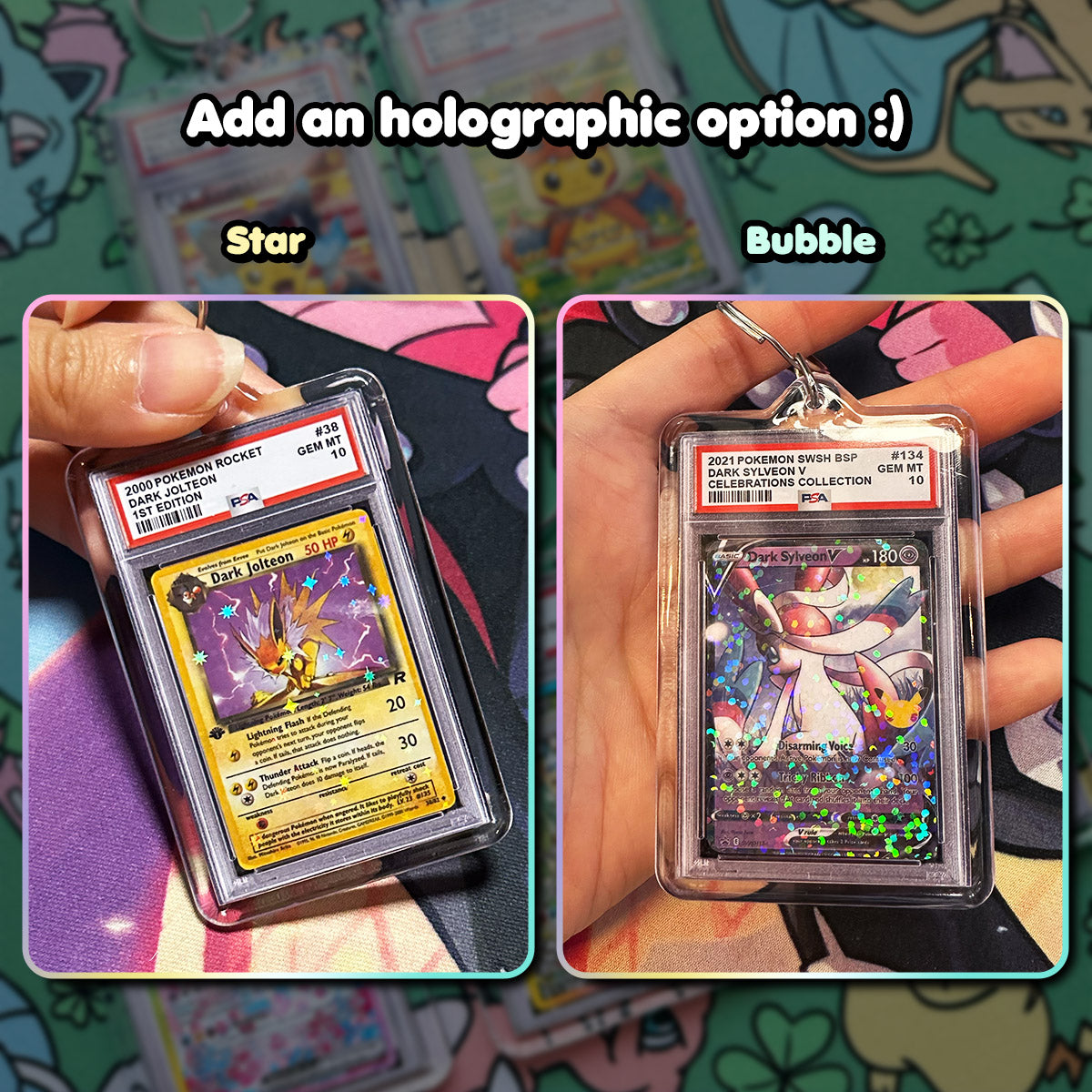 Pokimon PSA 10 Keychain