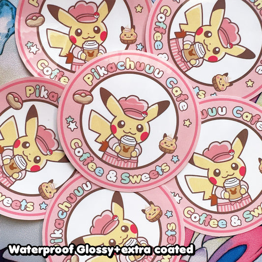 Pika Cafe 3inch Sticker