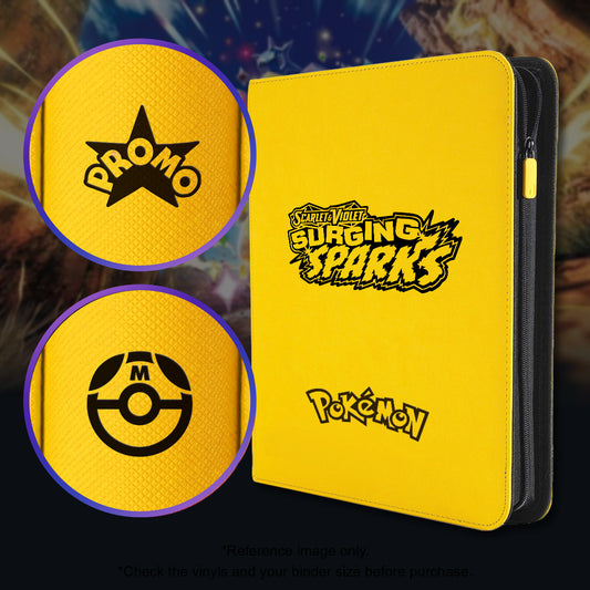 Pokimon Iron-On Binder Vinyls for Surging Sparks