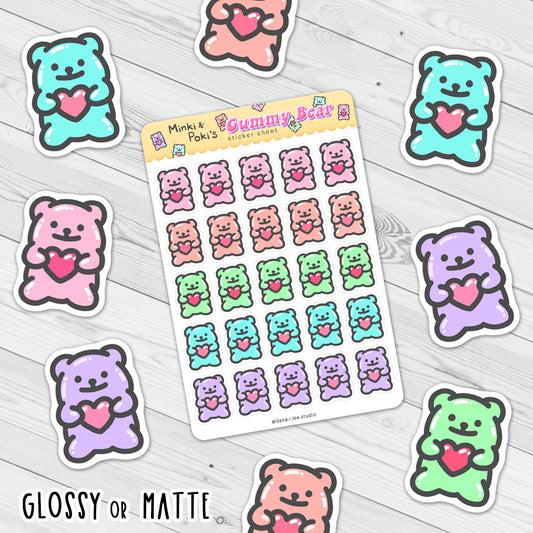 Gummy Bear Sticker Sheet
