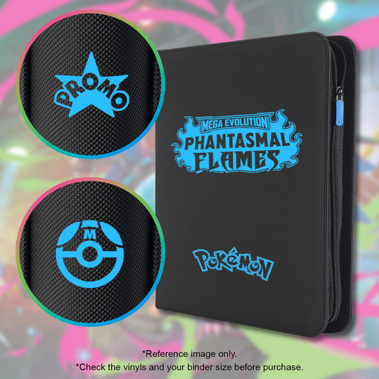 Pokimon Iron-On Binder Vinyls for Phantasmal Flames