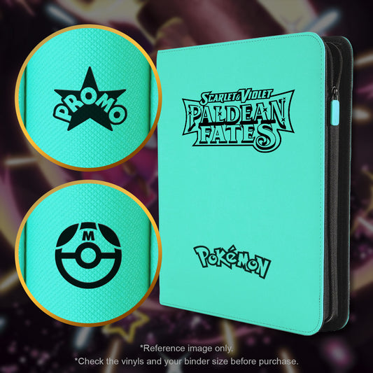 Pokimon Iron-On Binder Vinyls for Paldean Fates