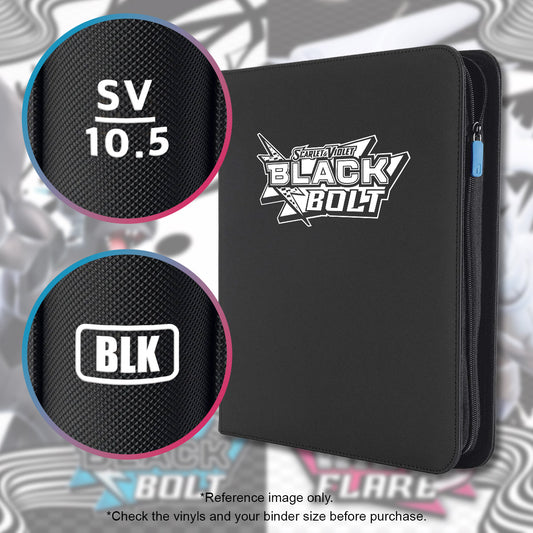 Pokimon Iron-On Binder Vinyls for Black and White