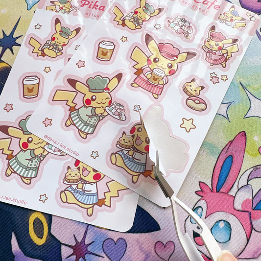 Pika Cafe Sticker Sheet