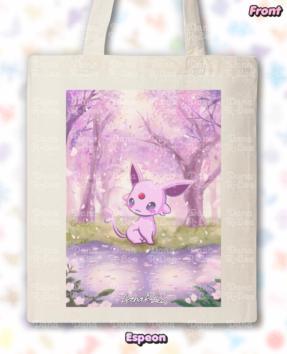 Pokimon Eevee Evolutions Tote Bag
