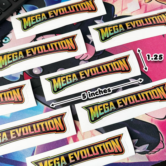 Pokimon Binder Stickers Mega Evolution