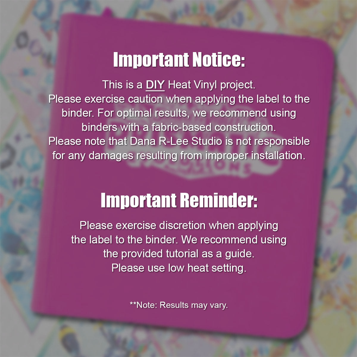 Pokimon Iron-On Binder Vinyls for Prismatic Evolutions