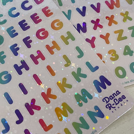 Alphabet Sticker Sheets