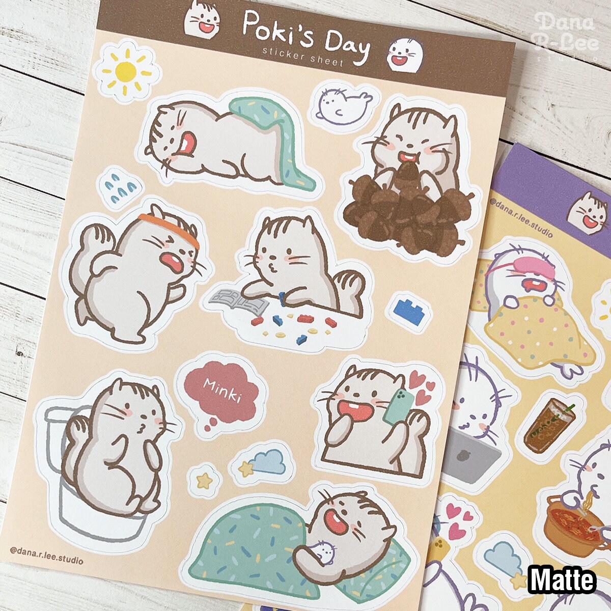 Minki & Poki's Day Sticker Sheet