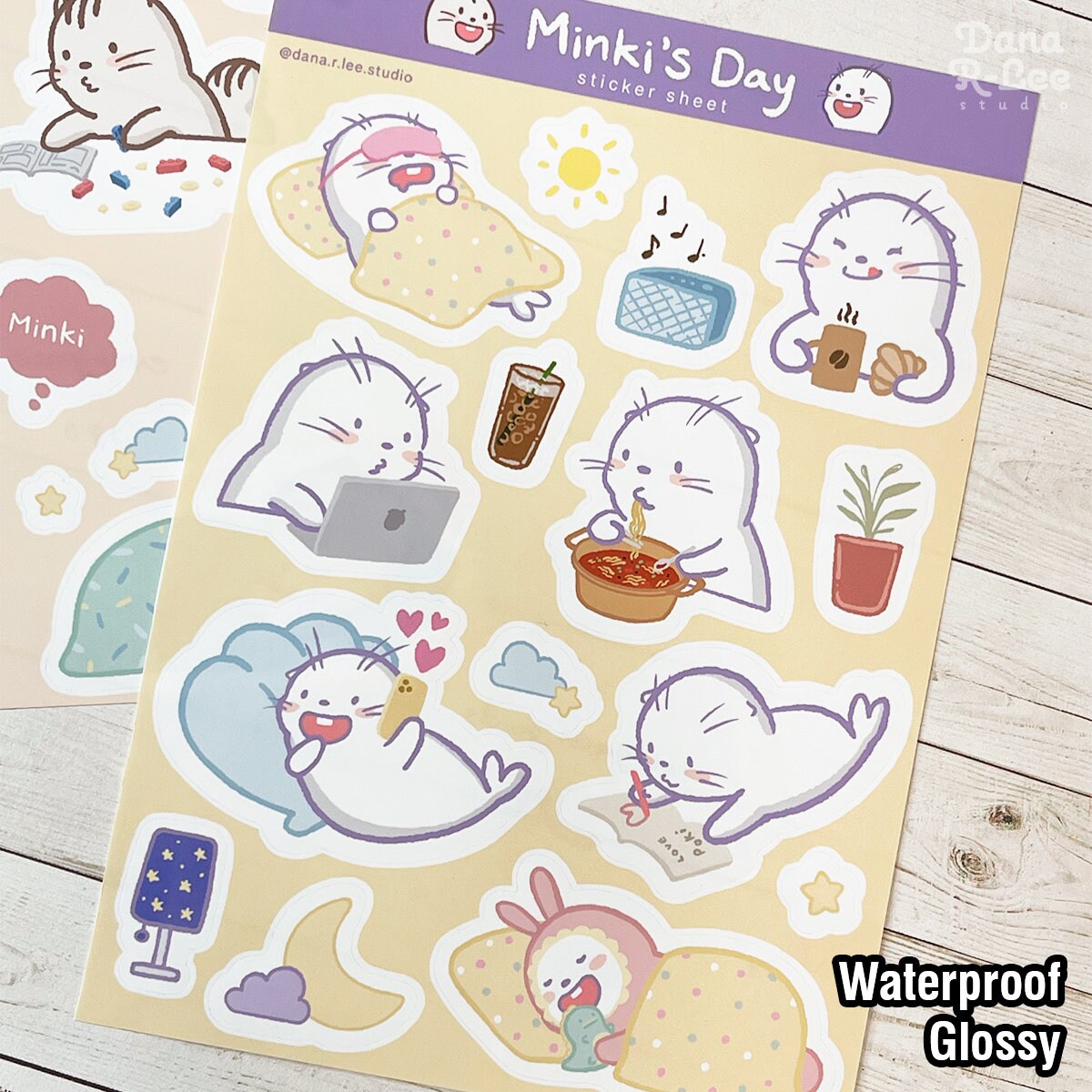 Minki & Poki's Day Sticker Sheet