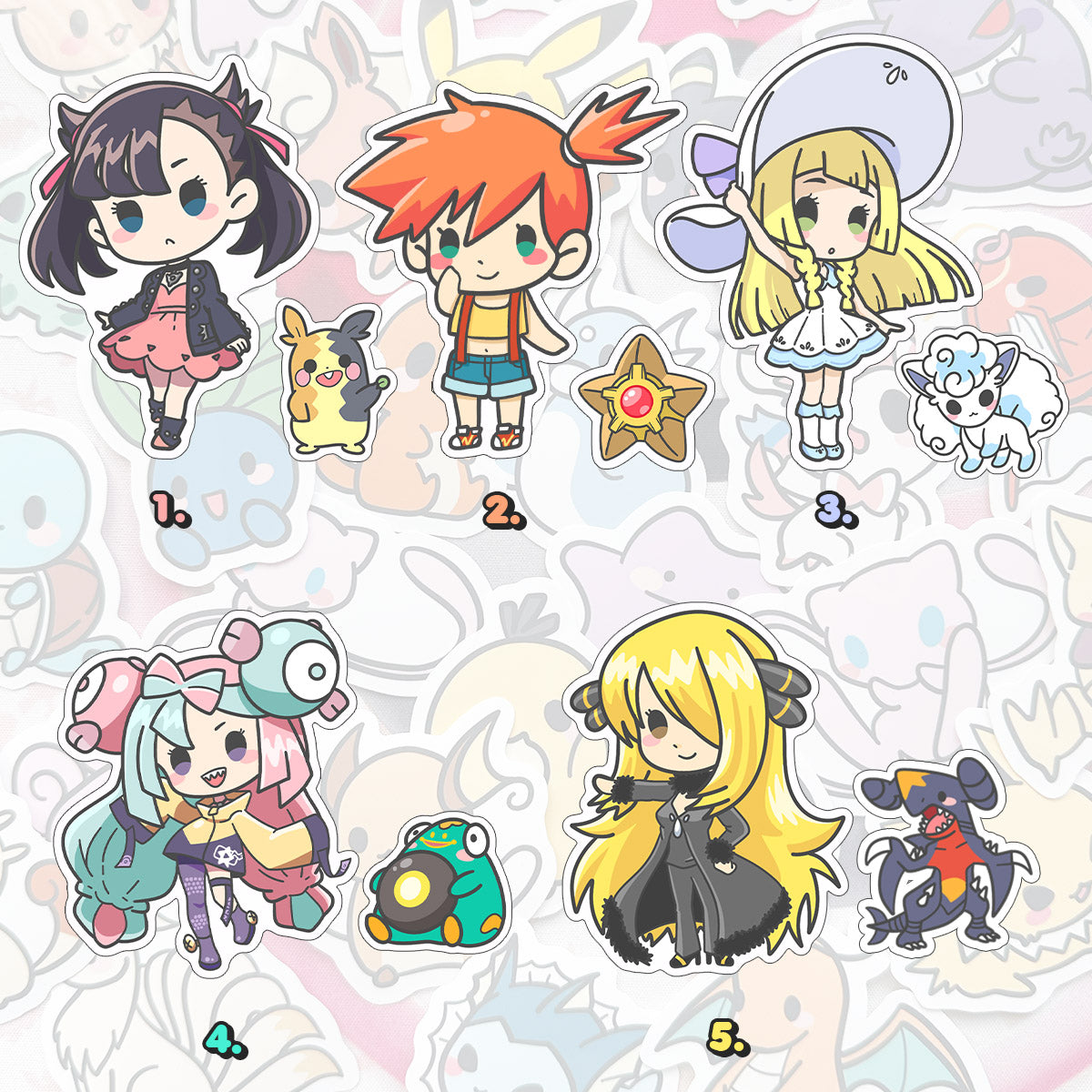 Pokimon Trainers Stickers