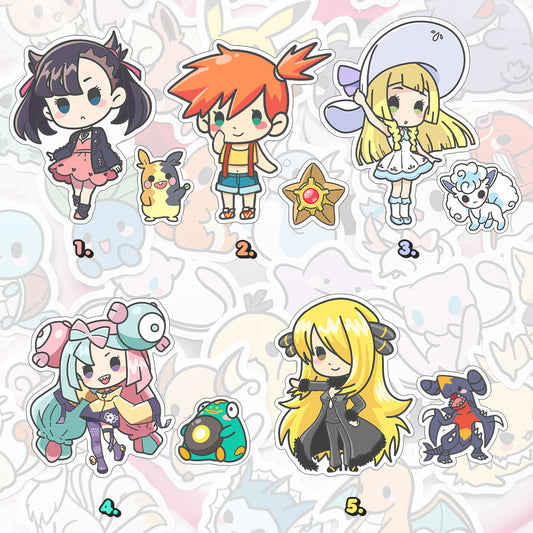 Pokimon Trainers Stickers