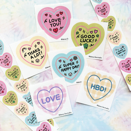 Heart Shape Single Stickers