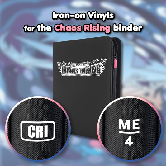 Pokimon Iron-On Binder Vinyls for Chaos Rising