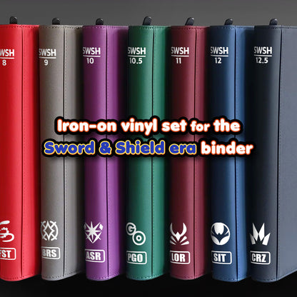 Pokimon Iron-On Binder Vinyls Sword & Shield