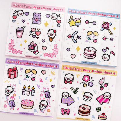 Minki & Poki Mini Sticker Sheet