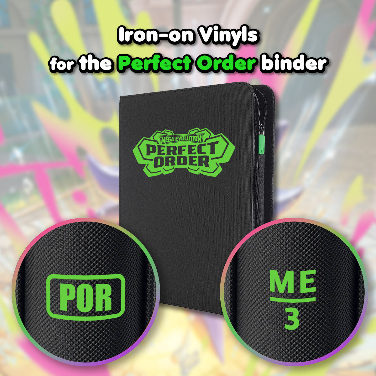 Pokimon Iron-On Binder Vinyls for Perfect Order