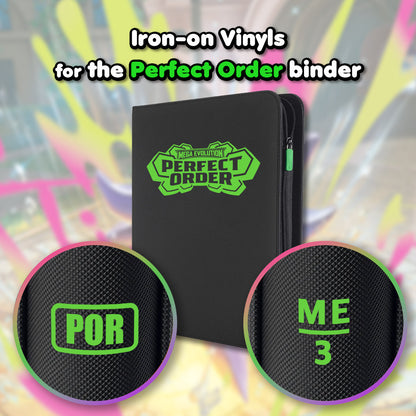 Pokimon Iron-On Binder Vinyls for Perfect Order