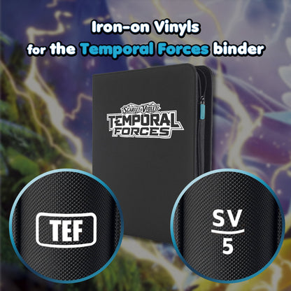 Pokimon Iron-On Binder Vinyls for Temporal Forces
