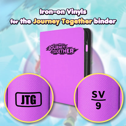 Pokimon Iron-On Binder Vinyls for Journey Together