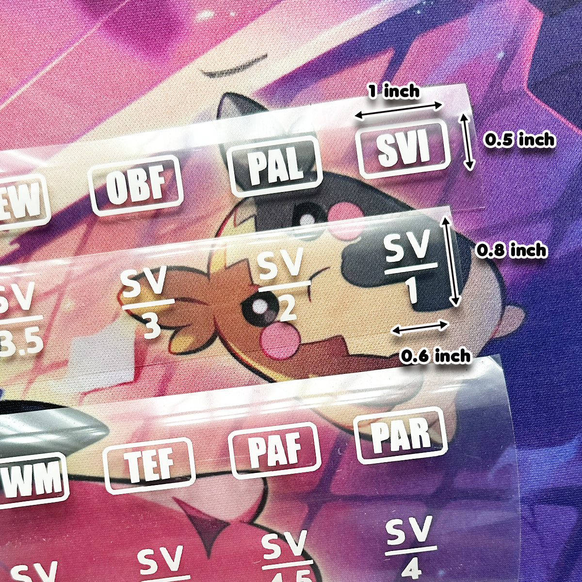 Pokimon Iron-On Binder Vinyls Scarlet & Violet