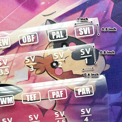 Pokimon Iron-On Binder Vinyls Scarlet & Violet