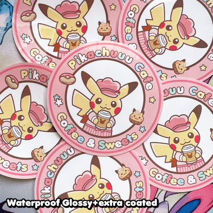Pika Cafe 3inch Sticker