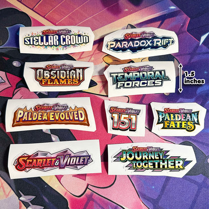 Pokimon Binder Stickers Scarlet & Violet