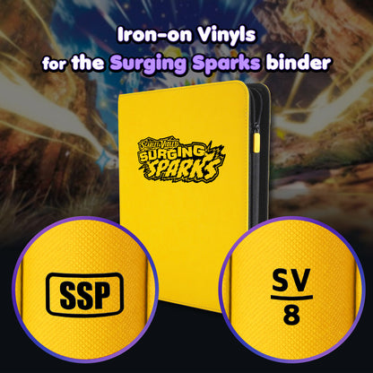 Pokimon Iron-On Binder Vinyls for Surging Sparks
