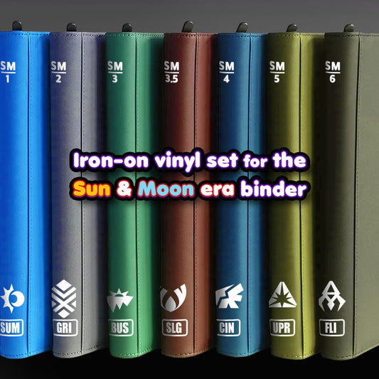 Pokimon Iron-On Binder Vinyls Sun & Moon
