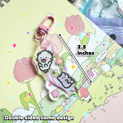 Minki Ribbon Keychain