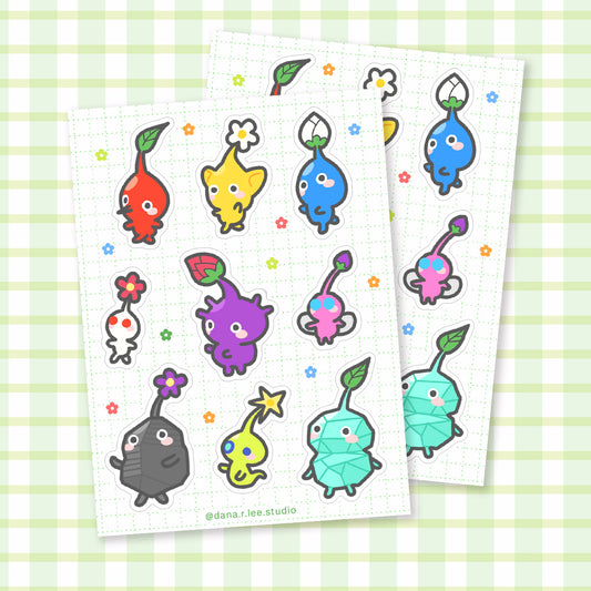 Pikmin Sticker Sheet
