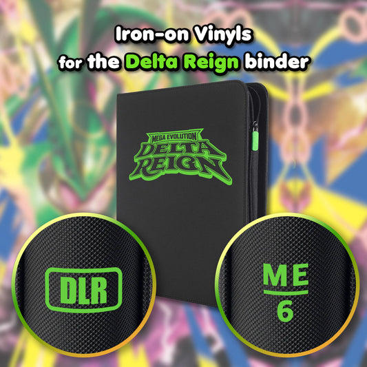 Pokimon Iron-On Binder Vinyls for Delta Reign