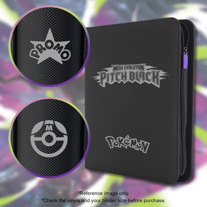 Pokimon Iron-On Binder Vinyls for Pitch Black