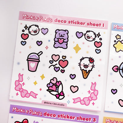 Minki & Poki Mini Sticker Sheet