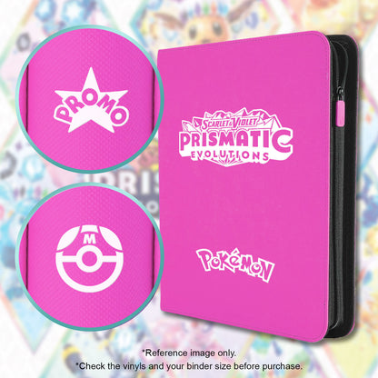 Pokimon Iron-On Binder Vinyls for Prismatic Evolutions