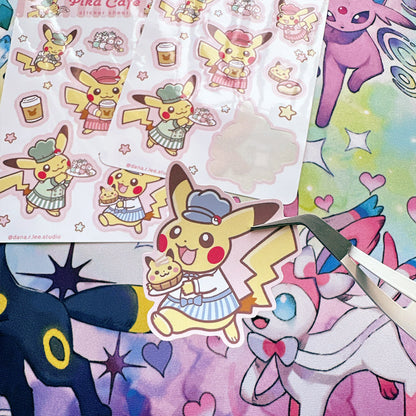 Pika Cafe Sticker Sheet