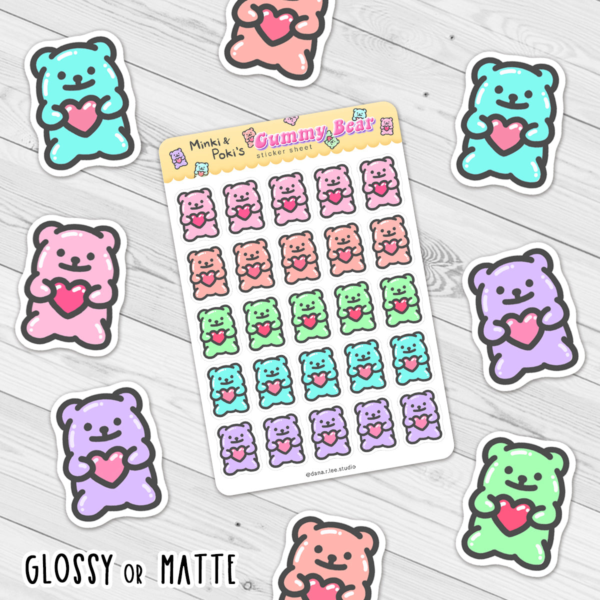 Gummy Bear Sticker Sheet