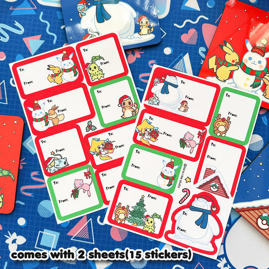 Gift Tags Sticker Sheets