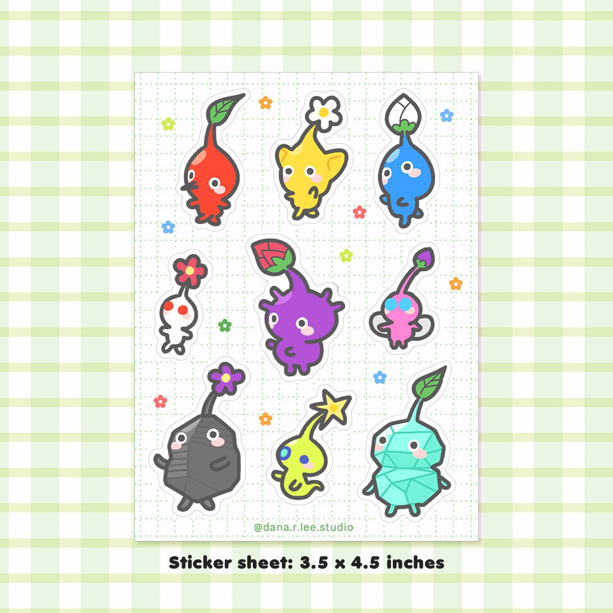 Pikmin Sticker Sheet
