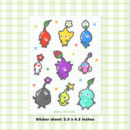 Pikmin Sticker Sheet