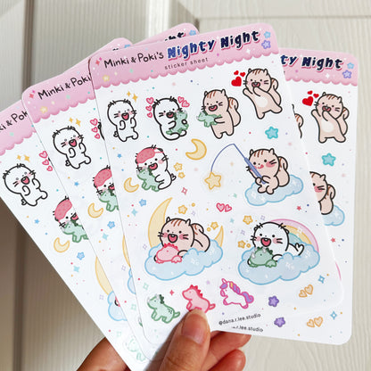 Minki & Poki Nighty Night Sticker Sheet