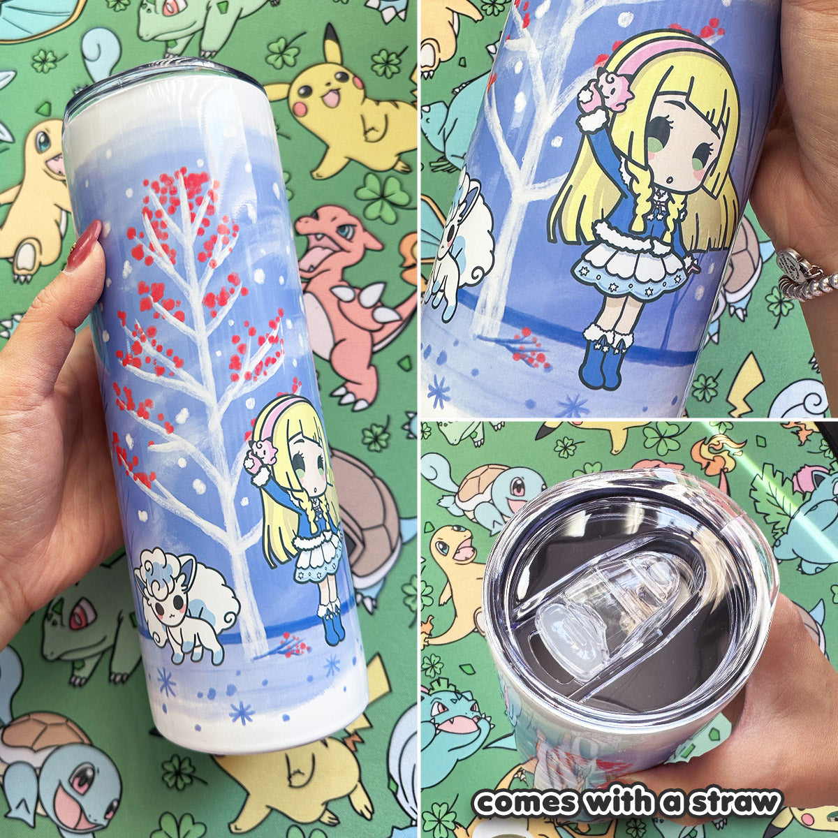 Pokimon Winter Trainer Tumbler