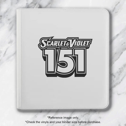 Pokimon Iron-On Binder Vinyls for 151