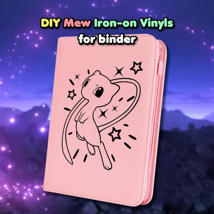 Pokimon Mew Iron-On Binder Vinyls