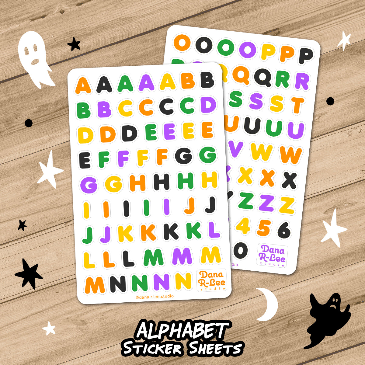 Alphabet Sticker Sheets