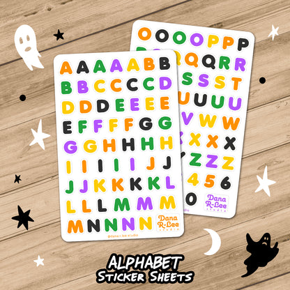 Alphabet Sticker Sheets