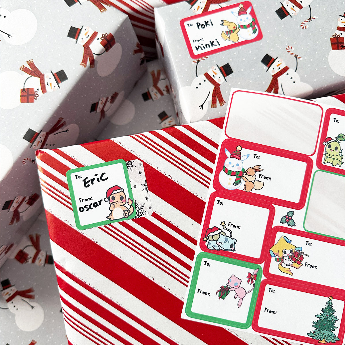 Gift Tags Sticker Sheets