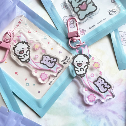 Minki Ribbon Keychain