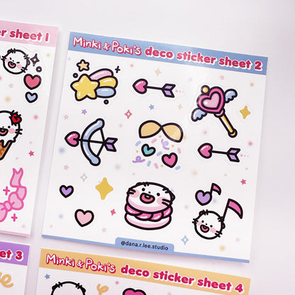 Minki & Poki Mini Sticker Sheet